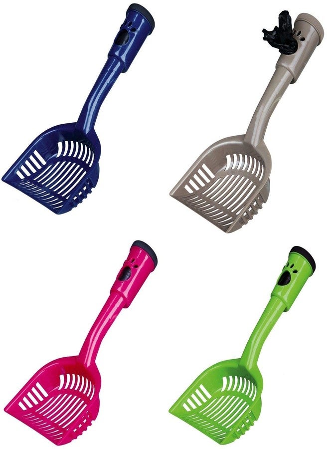 Trixie: - Clumping Cat Litter Scoop with Dirt Bags | Plastic Scoop with Waste Bag in The Handle of The Scoop | Made, Specially Designed to be User-Friendly - 38cm, Medium - Image 1